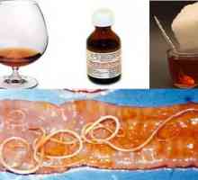 Coniac și ulei de ricin (ulei de ricin), de la viermi