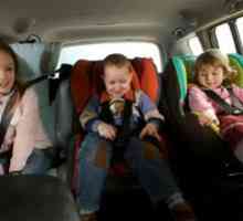 Transportul copiilor într-o mașină