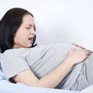 Dureri ascuțite, Blunt și crampe în timpul sarcinii